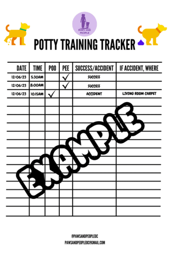 Potty Training Tracker